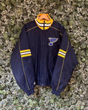 Y2K ST. LOUIS BLUES PUFFER JACKET