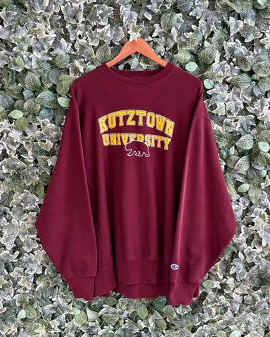 Y2K KUTZTOWN UNIVERSITY CHAMPION CREWNECK