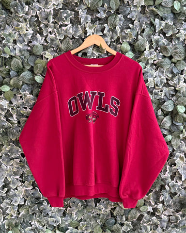 Y2K TEMPLE OWLS CREWNECK