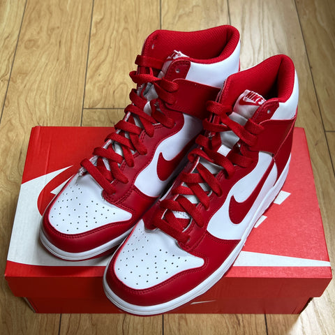 NIKE DUNK HIGH CHAMPIONSHIP WHITE RED