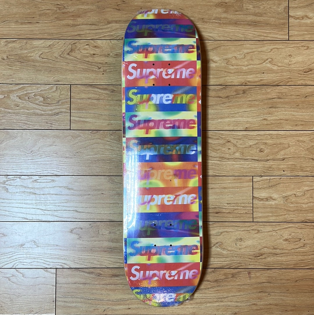 新品未開封　Supreme Distorted logo skateboard Supreme Distorted Logo Skateboard Deck Black/Yellow Set